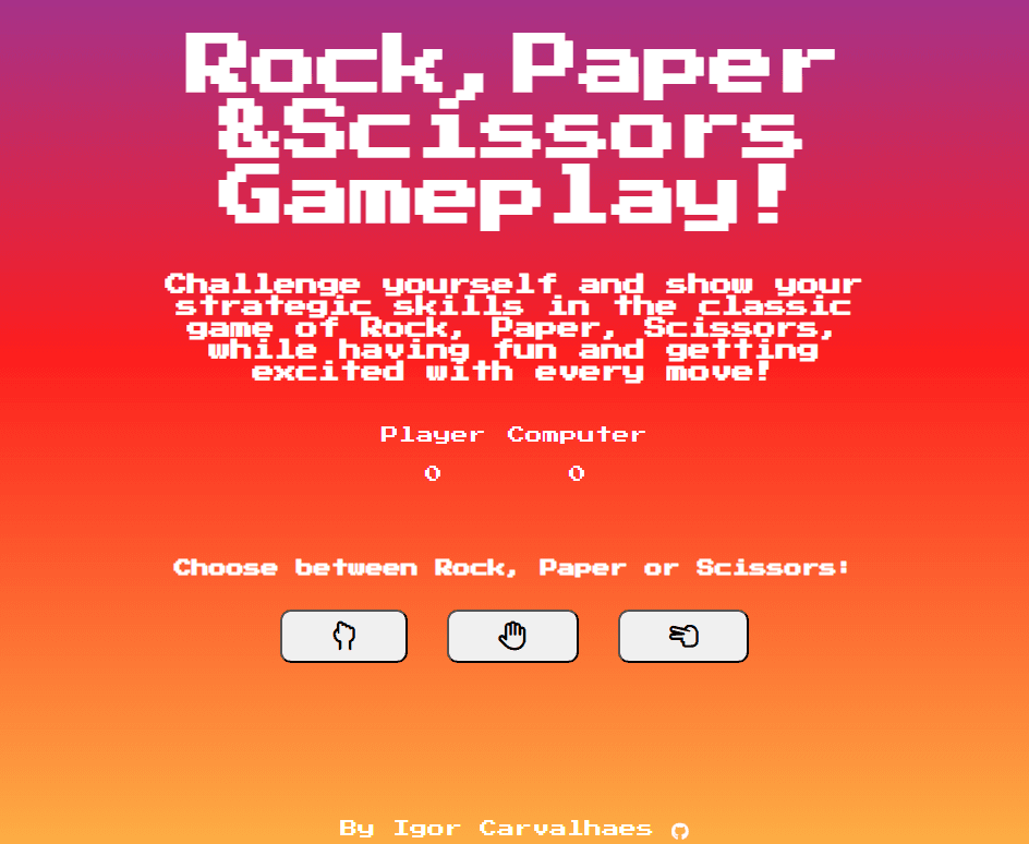 Pedra, Papel & Tesoura